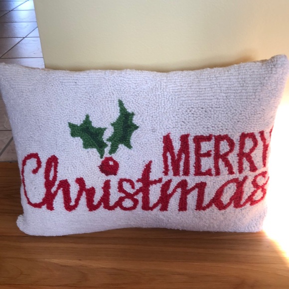 Merry Christmas 20” x 14” Throw Pillow - Picture 1 of 2